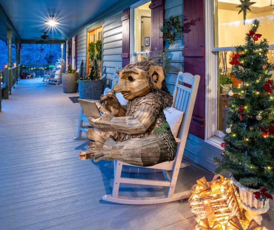 Troll hanging out on the porch Troll hanging out on the porch